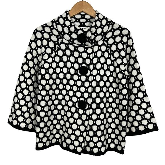 John Paul Richards Snap Front Cardigan Top Sweater Long Sleeve Casual - S - Picture 1 of 6